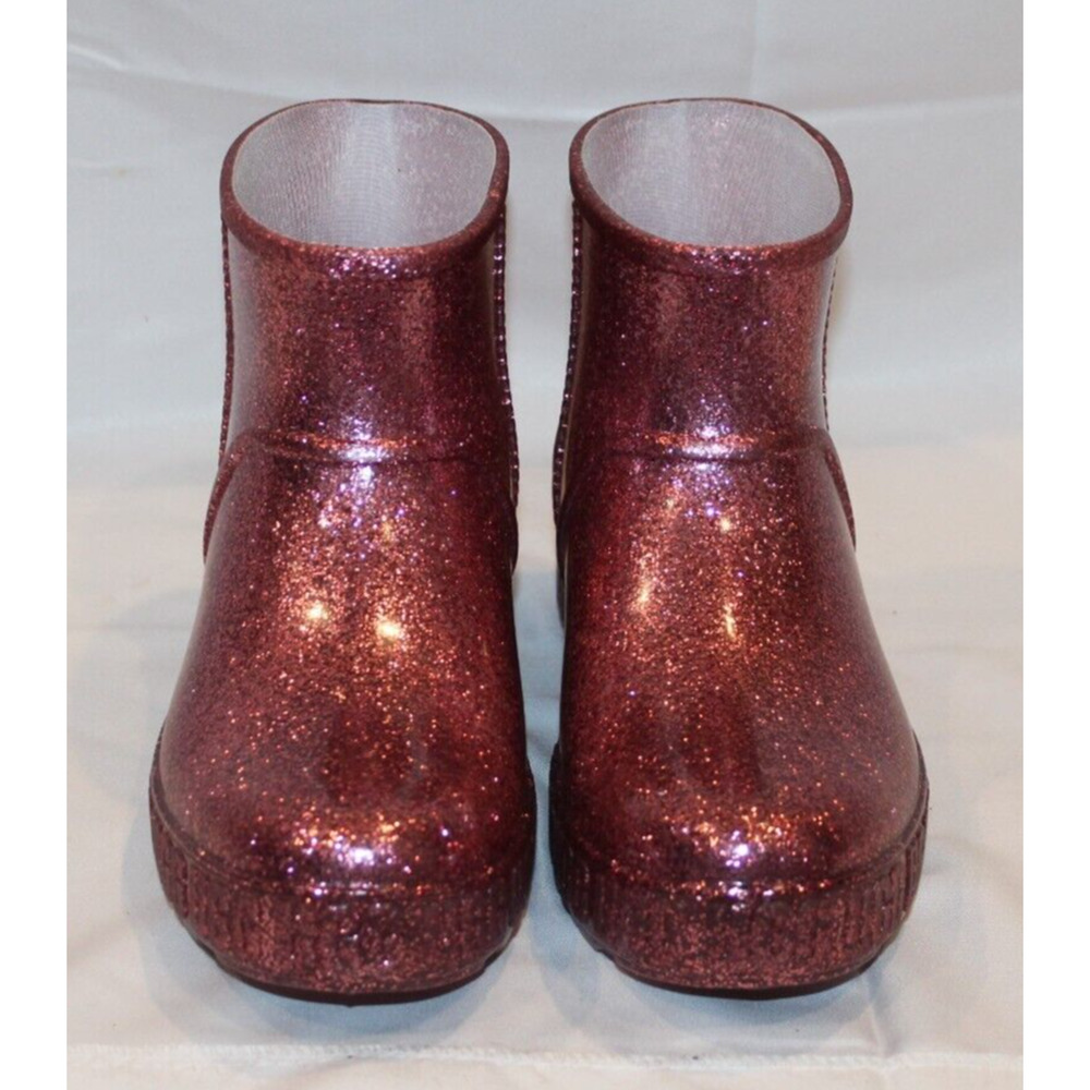 UGG WOMEN'S DRIZLITA WATERPROOF RAIN BOOTS PINK GLITTER YOUTH‎ 5 - Picture 4 of 6